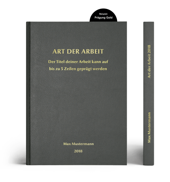 Premium Hardcover-Buch Leder