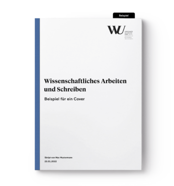 Klebebindung Softcover für Abschlussarbeit blau