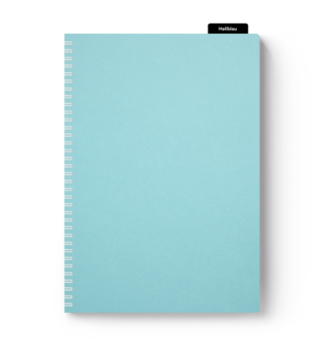 Spiralbindung Metall hellblau drucken & binden